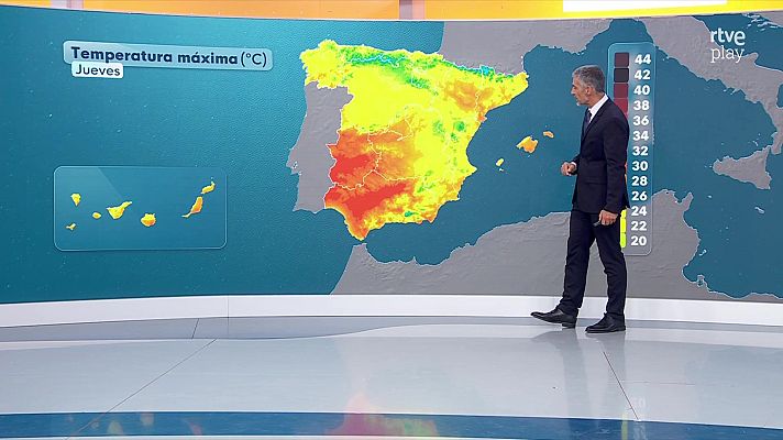 El tiempo - Chubascos y tormentas fuertes en Baleares, Albacete, la Comunidad Valenciana, Murcia y Andalucía este