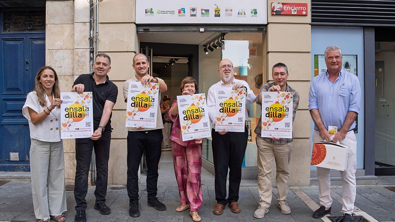 Presentación del concurso a  la mejor ensaladilla de Navarra en el que compiten 40 bares