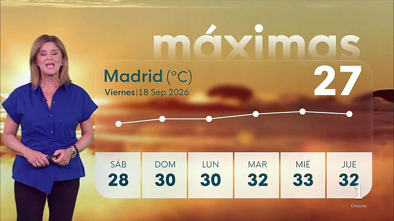 El tiempo en la Comunidad de Madrid –   18/09/26