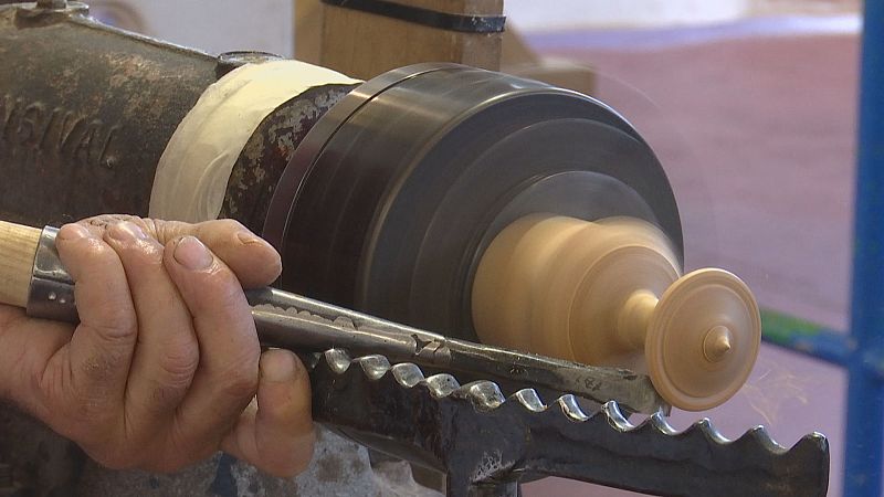 Encontro internacional de torneiros da madeira en Xermade, Lugo