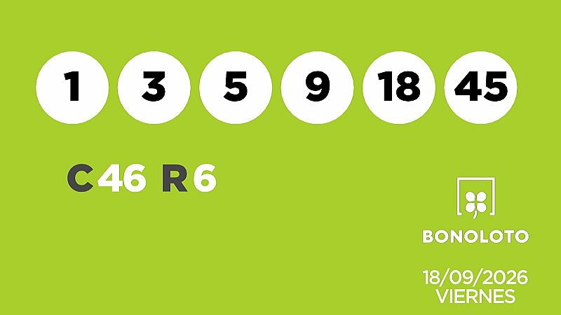 Sorteo de la Lotería Bonoloto y Euromillones del 18/09/2026 - Ver ahora