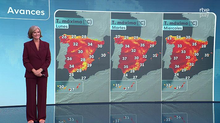 El tiempo - Las máximas aumentarán de forma entre ligera y moderada en la Península, en descenso en Canarias 
