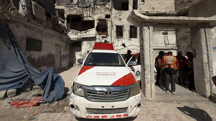 Telediario 2 - El Ministerio de Salud de Gaza denuncian un "genocidio sanitario"