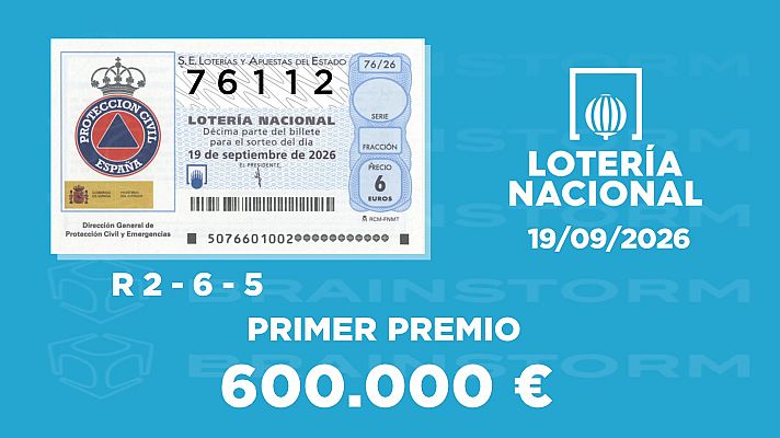 SELAE - Sorteo de la Lotería Nacional del 19/09/2026