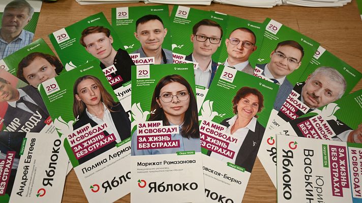 Telediario Fin de Semana - Yábloko, el único partido opositor legal en Rusia, acude a unas elecciones con los resultados escritos de antemano