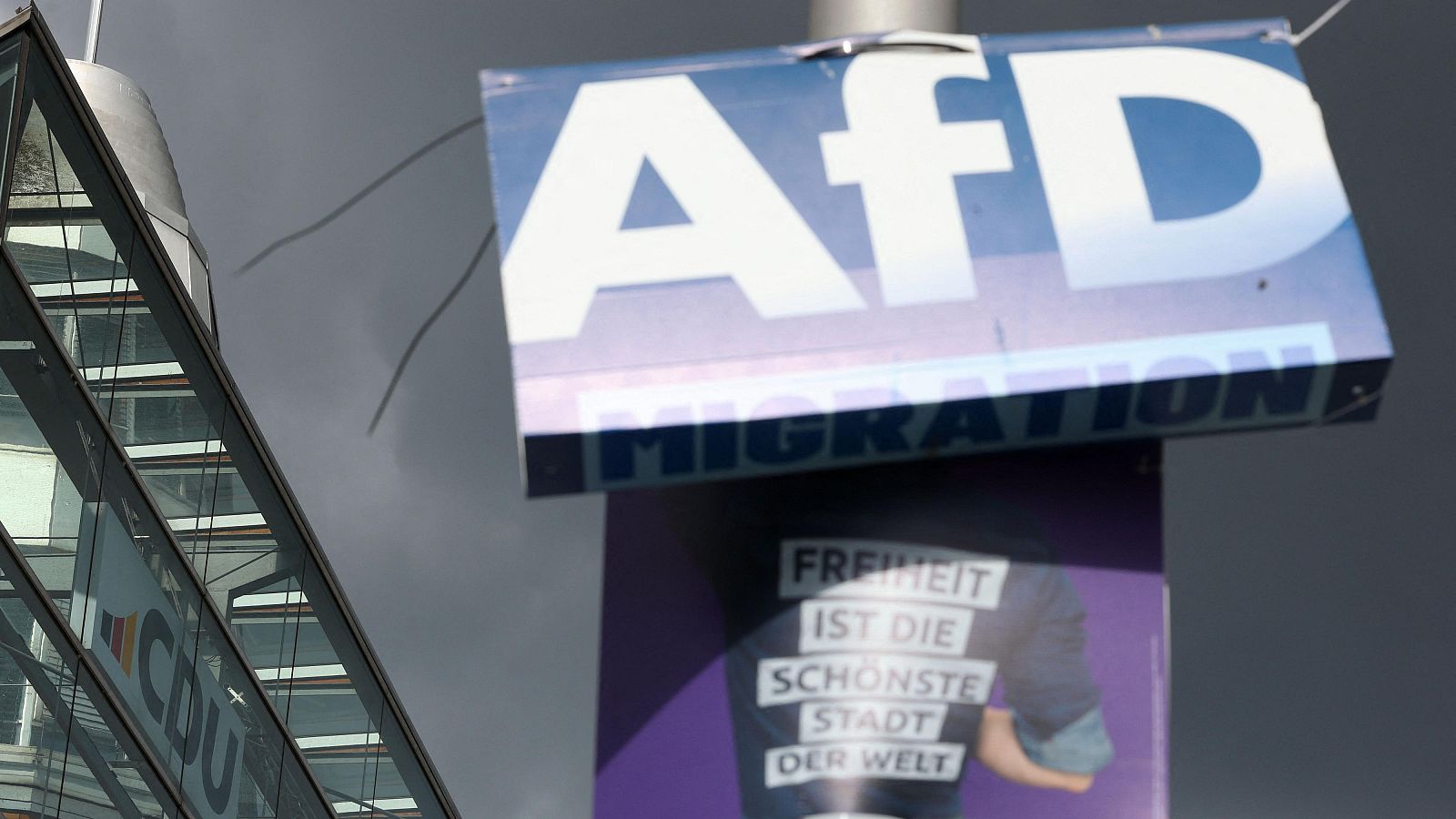 Un cartel electoral de Alternativa para Alemania en Berlín