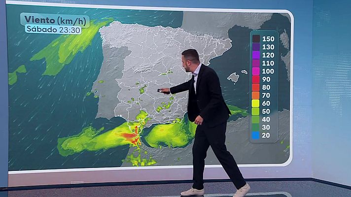 El tiempo - Tormentas fuertes en litorales del sureste peninsular. Rachas muy fuertes de levante en el Estrecho