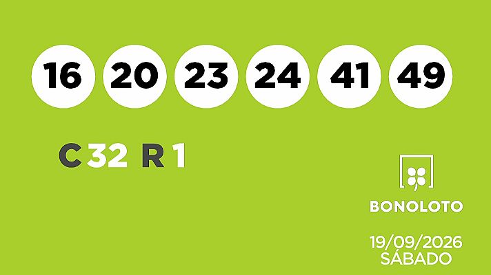 SELAE - Sorteo de la Lotería Bonoloto del 19/09/2026