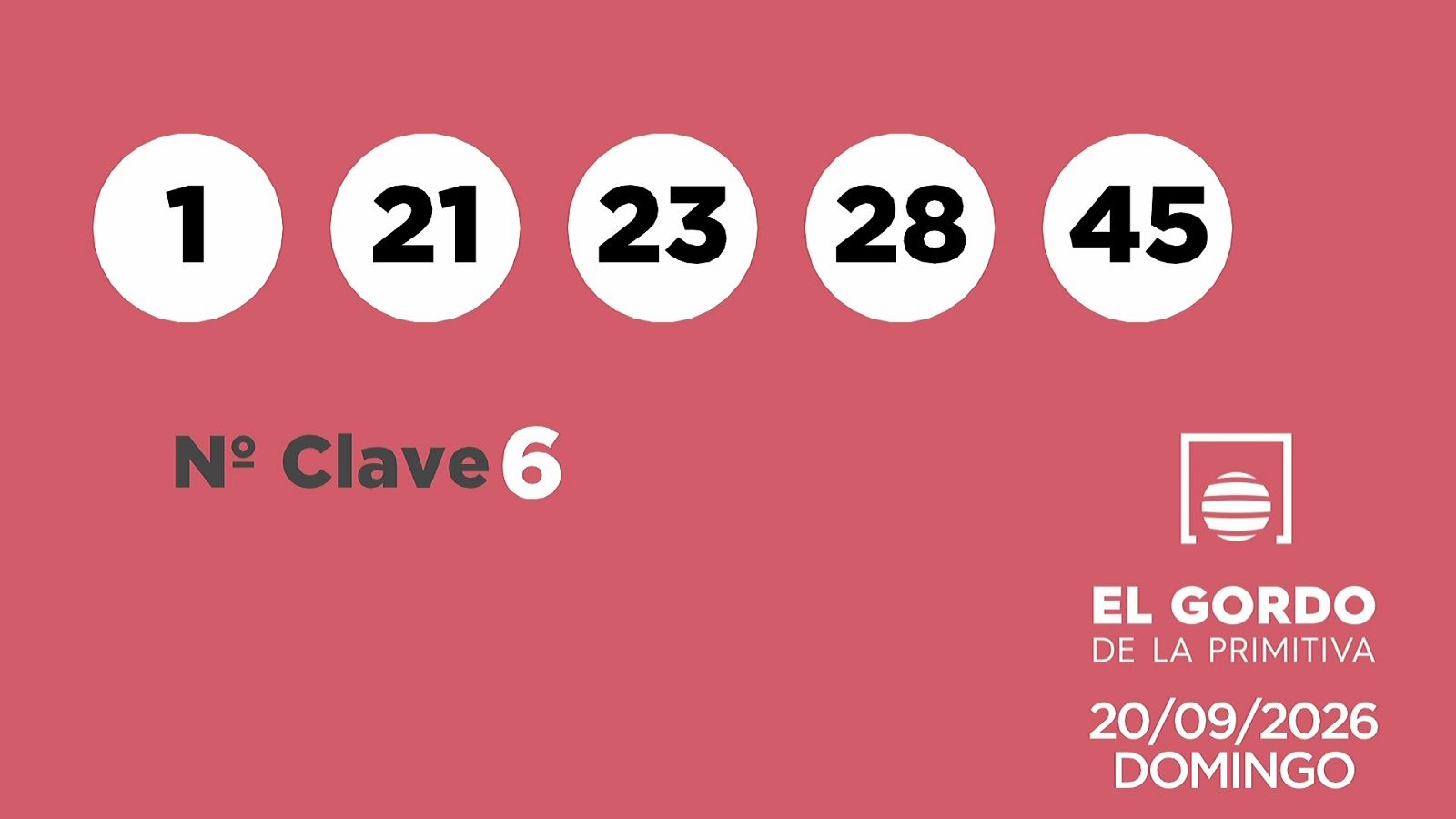 Sorteo de la Lotería Gordo de la Primitiva del 20/09/2026 - Ver ahora