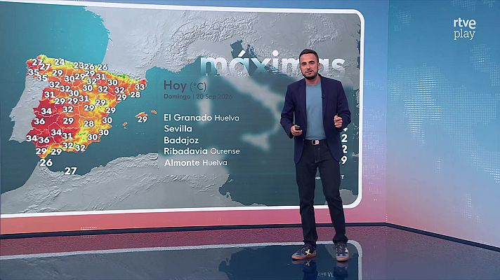 El tiempo - Las temperaturas aumentarán en la mitad norte peninsular, algún descenso de las mínimas en el sureste