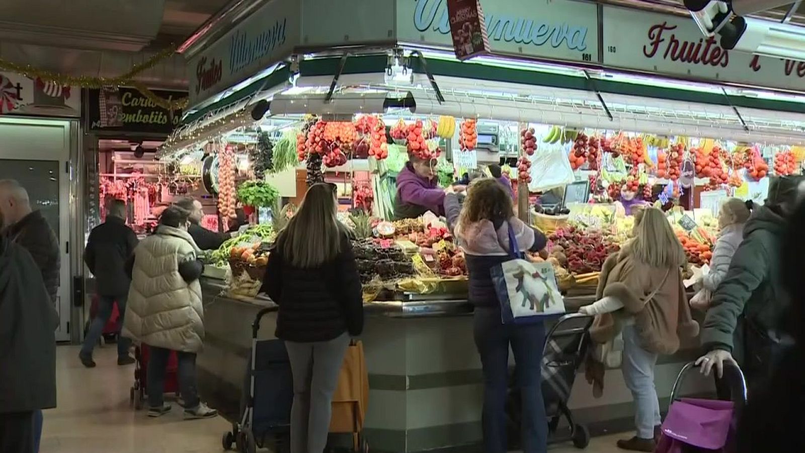 Una parada d'un mercat barceloní.