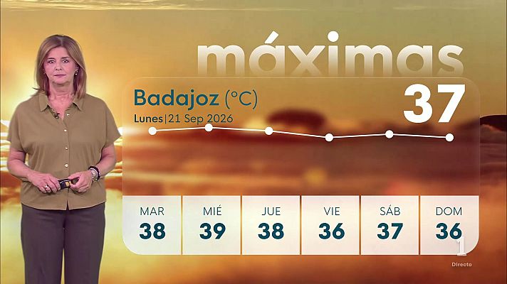 Noticias de Extremadura - El tiempo en Extremadura - 21/09/2026
