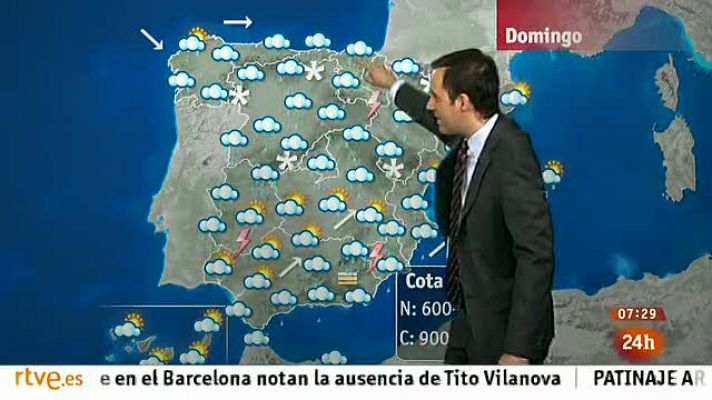 El tiempo - Nevadas en el noroeste peninsular