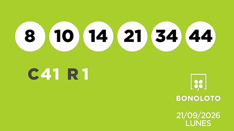 Sorteo de la Lotería Bonoloto del 21/09/2026 - Ver ahora