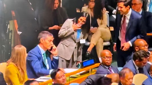 El saludo de Delcy y su ausencia en la recepci�n de Trump: el primer d�a de Pedro S�nchez en la ONU