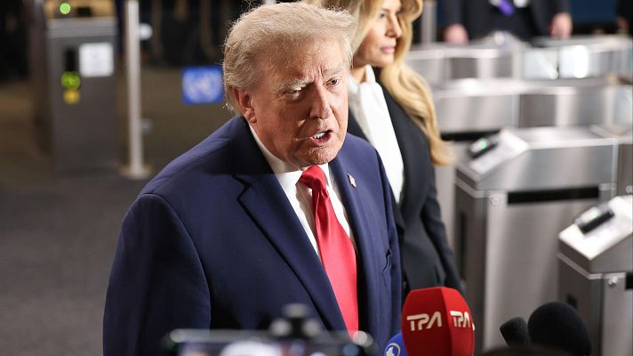 Telediario 2 - Cadenas estadounidenses rompen el seguimiento continuo a Trump