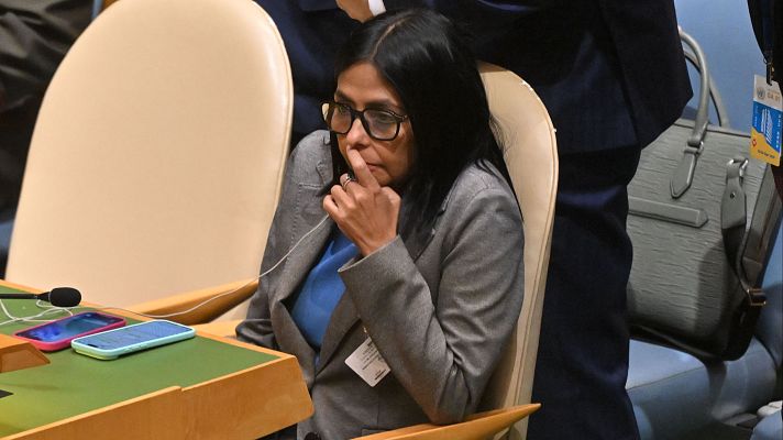 Telediario 2 - Delcy Rodríguez y Donald Trump, a pocas horas de su primer cara a cara