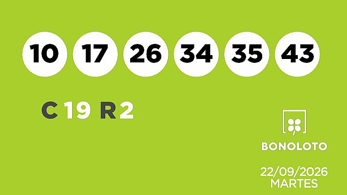 SELAE - Sorteo de la Lotería Bonoloto y Euromillones del 22/09/2026