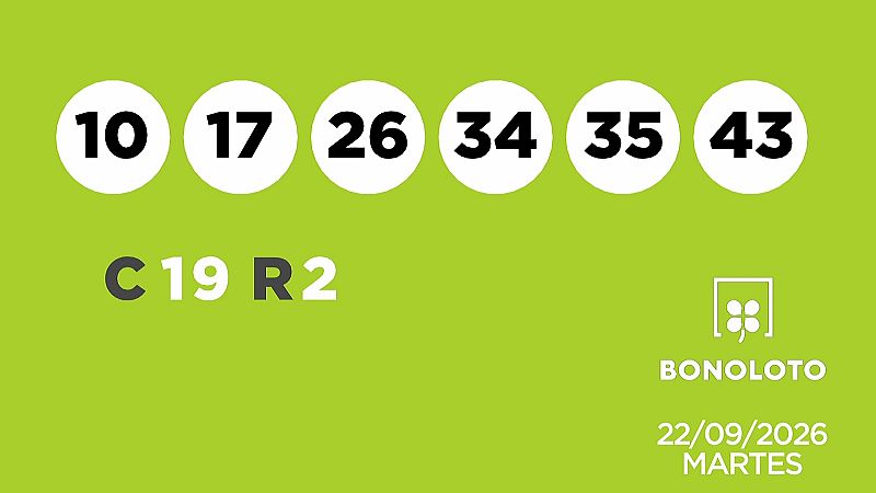 Sorteo de la Lotería Bonoloto y Euromillones del 22/09/2026 - Ver ahora