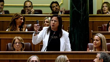 Armengol obliga a la diputada del PP Ana V�zquez a abandonar el hemiciclo por sacar un bote de gas pimienta