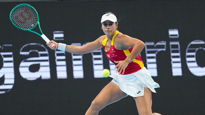 Tenis - Billie Jean King Cup.  1/4 Final: Kazakhstán - España 1er Partido Individual 