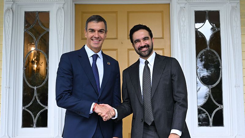 Sánchez mantiene su primer encuentro con Mamdani en Nueva York