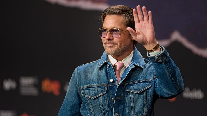 Telediario 2 - Brad Pitt presenta 'En el corazón de la bestia' en el Festival de San Sebastián