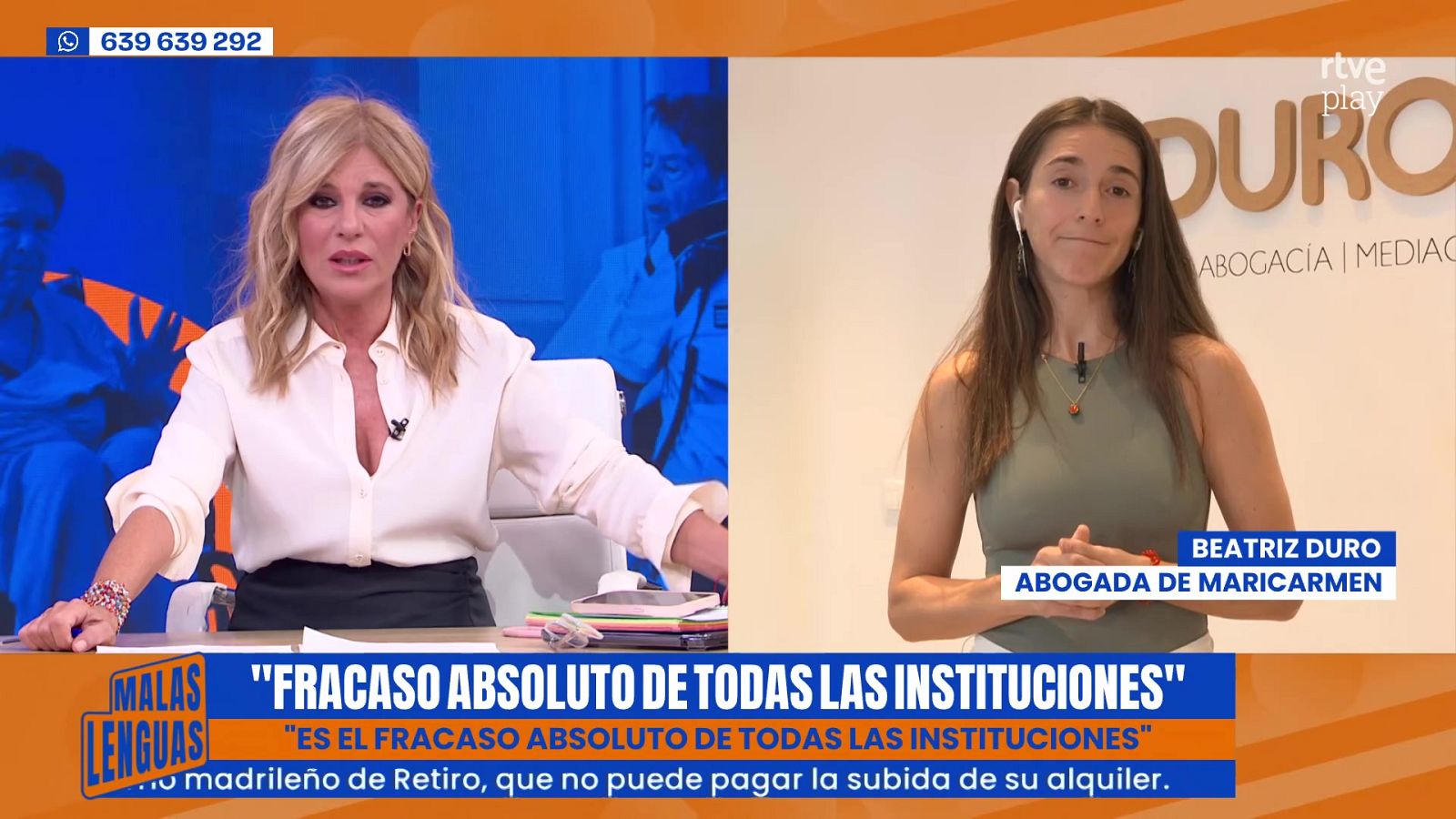 Beatriz Duro en Malas Lenguas