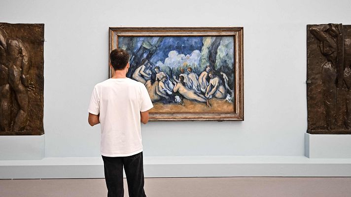 Telediario 2 - París acoge una exposición inédita del pintor Paul Cézanne