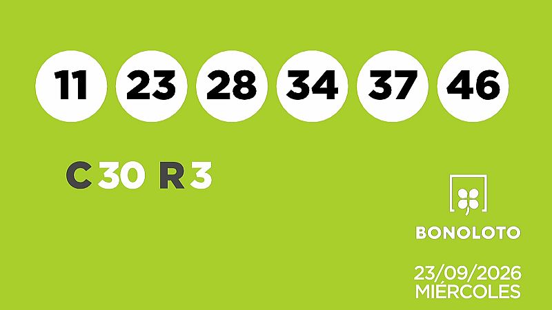 Sorteo de la Lotería Bonoloto del 23/09/2026 - Ver ahora