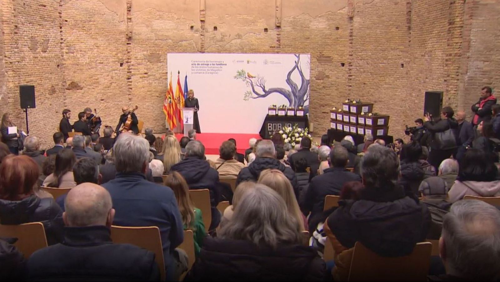 Homenaje en Magallón a las víctimas de la fosa de Borja