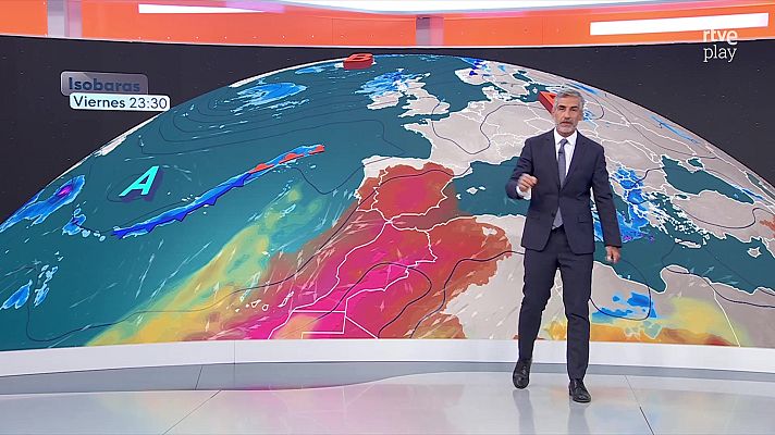El tiempo - Temperaturas elevadas en el Miño de Galicia, interior del Cantábrico