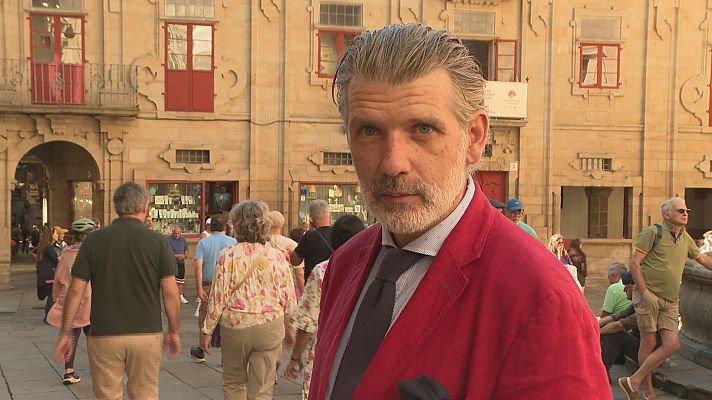 Telexornal - Galicia - A novela ‘Santiago’ pecha a triloxía compostelana de Francisco Narla