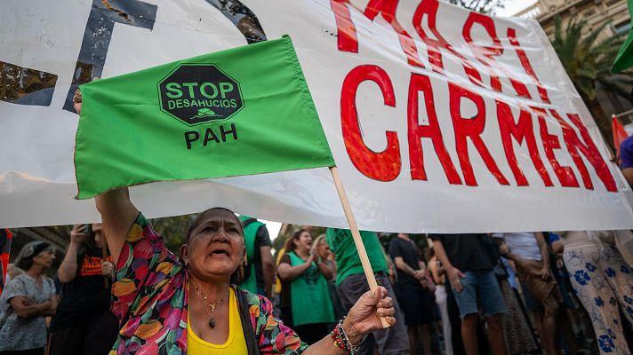 Telediario 2 - El Gobierno prepara un decreto para evitar desahucios como el de Maricarmen