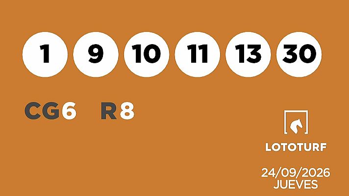 SELAE - Sorteo de Lotería Lototurf: 24/09/2026