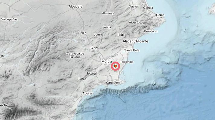 Noticias Murcia - Un temblor de magnitud 3,5 y 8 kilómetros de profundidad se siente en gran parte de Murcia