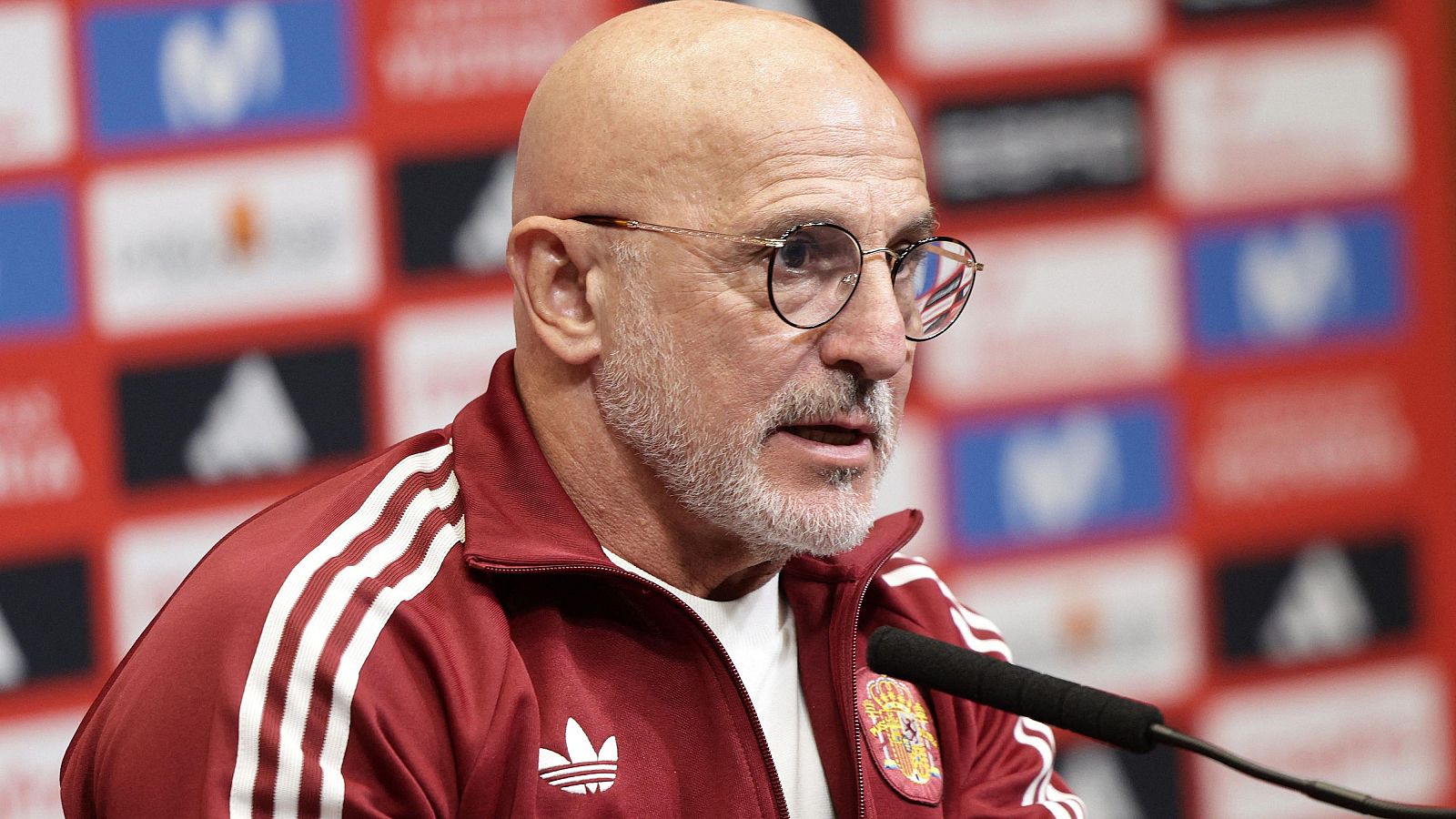 Luis de la Fuente en la rueda de prensa previa al Inglaterra - España