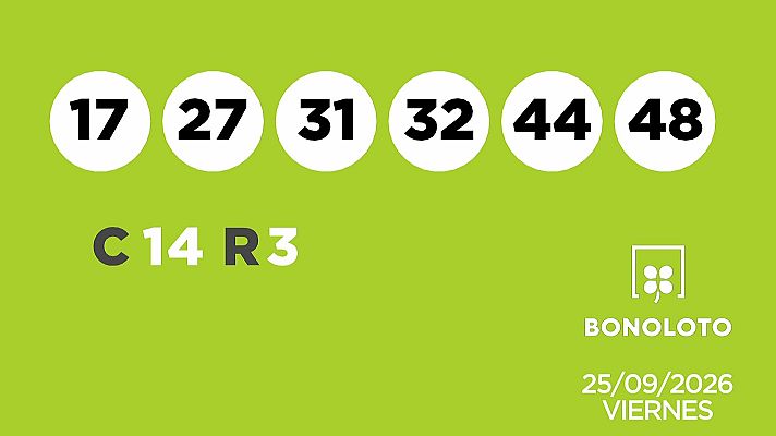 SELAE - Sorteo de la Lotería Bonoloto y Euromillones del 25/09/2026