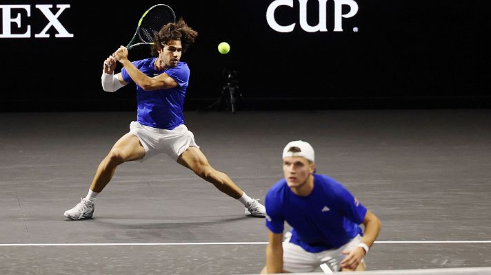 Tenis - Laver Cup. Partido de dobles: C. Alcaraz / J. Mensik – A. Bublik / T. Fritz 