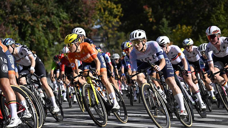 Resumen de la carrera en l�nea �lite femenina del Mundial de ciclismo 2026