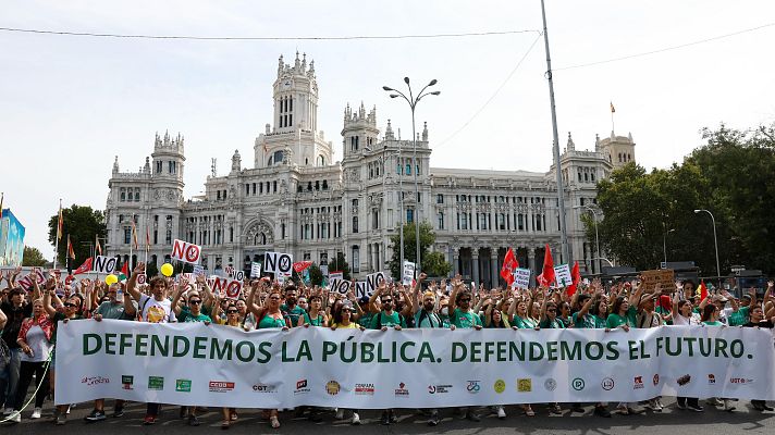 Telediario Fin de Semana - Nueva manifestación en defensa de la educación pública madrileña