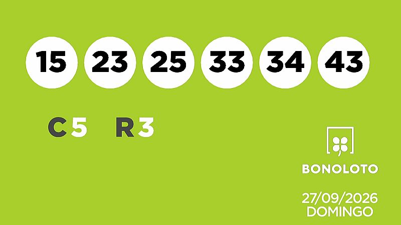 Sorteo de la Lotería Bonoloto del 27/09/2026 - Ver ahora