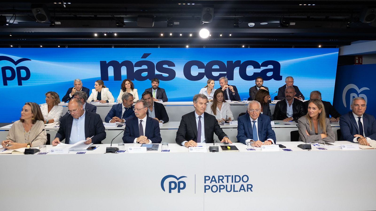 Alberto Núñez Feijóo preside la Junta Directiva Nacional del PP, a 28 de septiembre de 2026