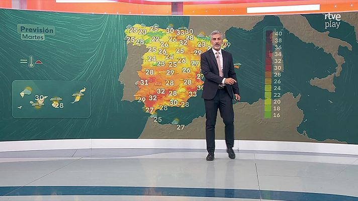 El tiempo - Chubascos y tormentas localmente fuertes en amplias zonas de la Península