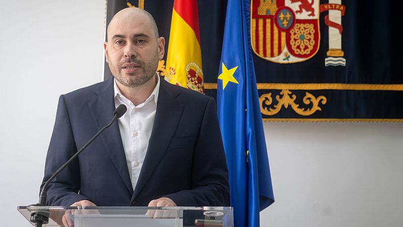 El delegado del Gobierno en Ceuta, Miguel Ángel Pérez Triano, durante una rueda de prensa, a 28 de septiembre de 2026, en Ceuta (España)