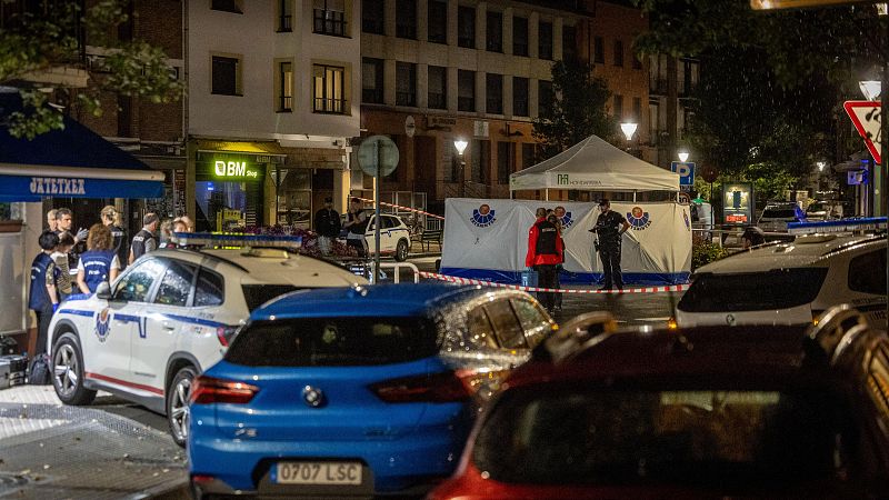 La Ertzaintza custodia el lugar donde murió tiroteado un hombre en Hondarribia