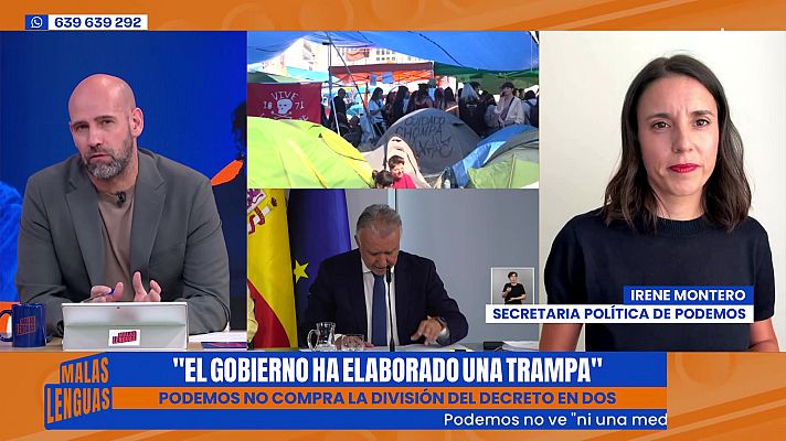 Malas lenguas - El “Decreto Maricarmen” sale adelante, pero Podemos dice que “no hay por dónde cogerlo”