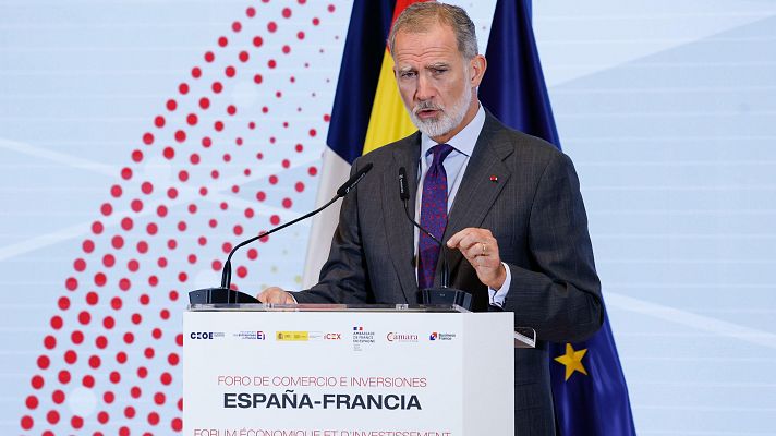 Informativo 24h - El rey, ante Macron: "Es importante contar con socios fiables, España y Francia lo somos"
