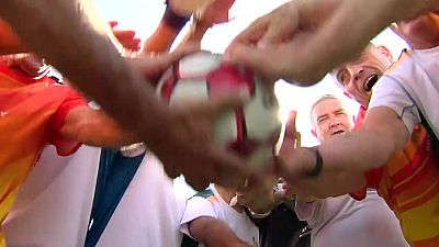F�tbol sin correr o 'Walking f�tbol', el nuevo deporte de los m�s veteranos que arrasa en �beda