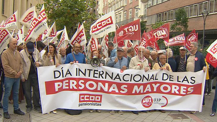 Noticias de Castilla y León - Pensionistas jubilados reivindican mejoras en los cuidados y en las pensiones